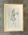 Vintage Framed Phillipe Venet Fashion Illustration For Sale - Image 10 of 12