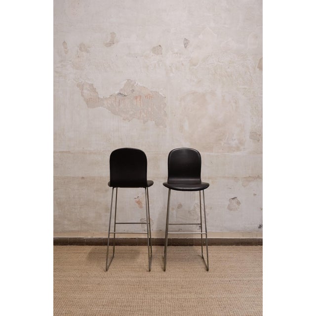 2000 - 2009 Tate Bar Stools by Jasper Morrison for Cappellini, Set of 6 For Sale - Image 5 of 7