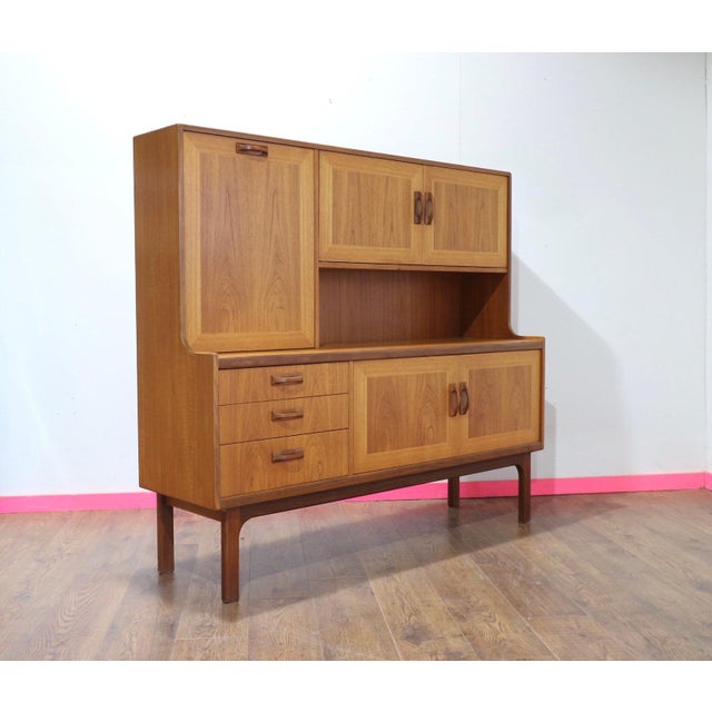 1960s Mid Century Modern Vintage Teak Tall Credenza Bufffet by G Plan For Sale - Image 10 of 10