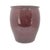 Contemporary Late 20th-Century Chinese Oxblood-Glazed Stoneware Planter 9.75" For Sale - Image 3 of 10