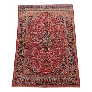 Keshan Rug in Cotton and Wool For Sale