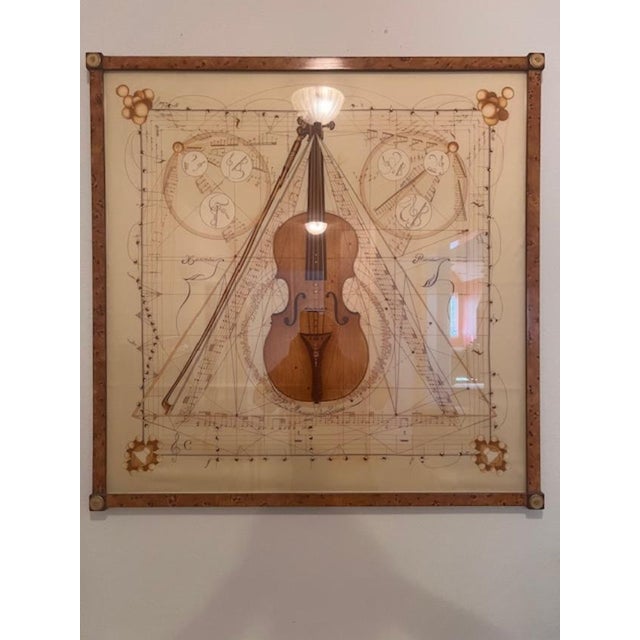 This is a highly sought-after collectible Hermes Carre 90 silk scarf, uniquely framed as wall art. Originally designed by...