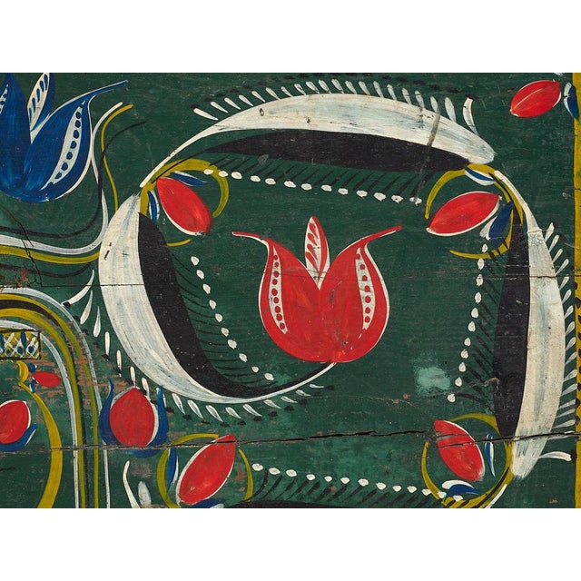 Antique Folk Art Style Trunk, 1920s For Sale - Image 6 of 9