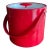 1950s Georges Briard Cherry Red Vinyl Ice Bucket For Sale