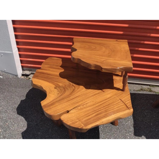 Mid-Century Modern Mid 20th Century Japanese Wabi Sabi Live-Edge Tables - Set of 3 For Sale - Image 3 of 13