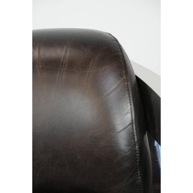 Aviator Armchair with Aluminum Frame For Sale - Image 11 of 15