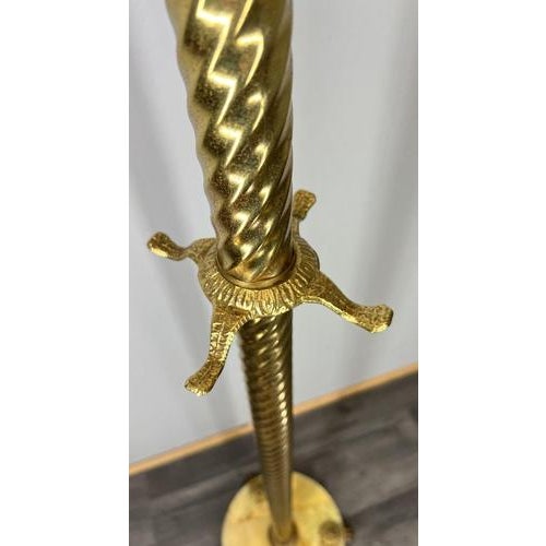 Vintage French Brass and Onyx Coat Stand For Sale - Image 13 of 17
