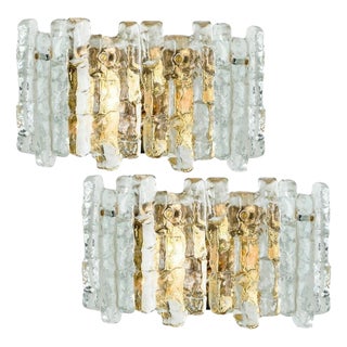 Large Wall Sconces attributed to J.T. Kalmar, Austria, 1970s, Set of 2 For Sale