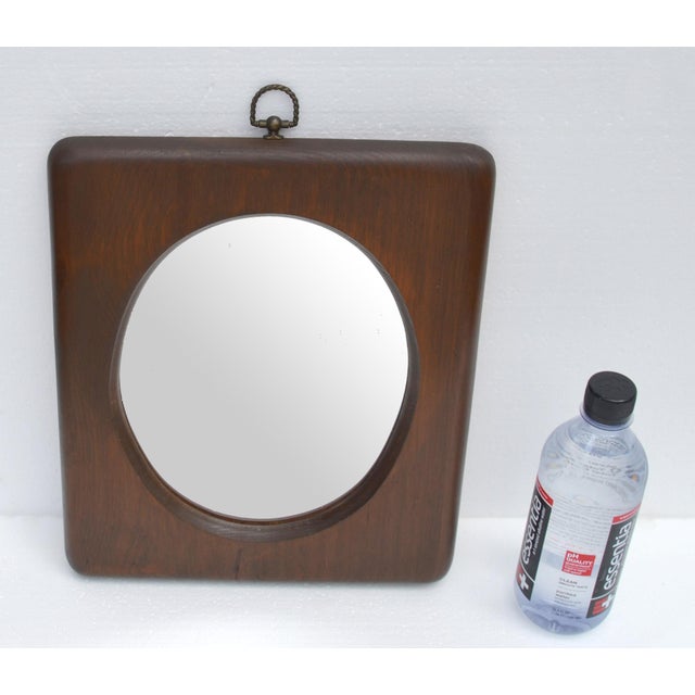 Wood 1976 Walnut Wood Belart Inc. Masterpiece Collection Hallway Wall Mirror Mid-Century Modern For Sale - Image 7 of 14
