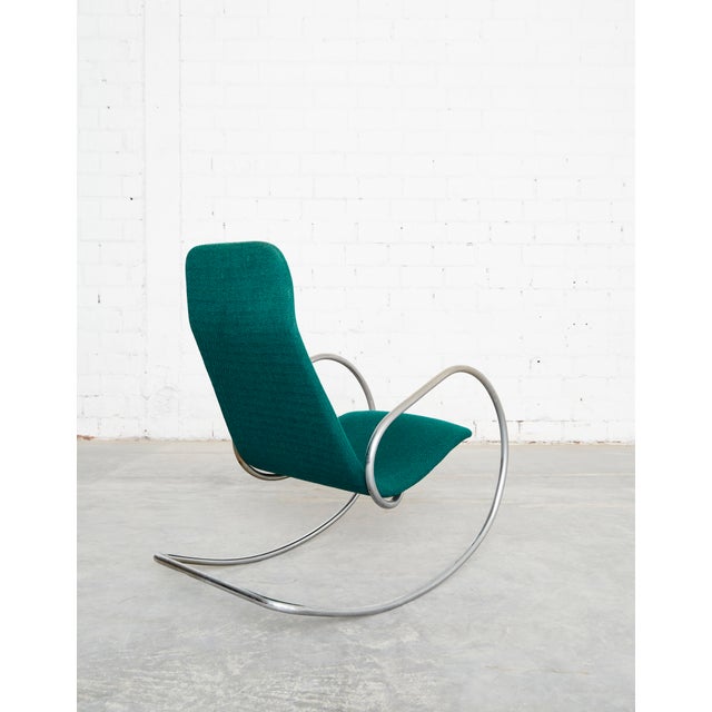 Thonet Vintage S826 Cantilever Rocking Chair in Chrome by Ulrich Böhme for Thonet, 1970s For Sale - Image 4 of 18