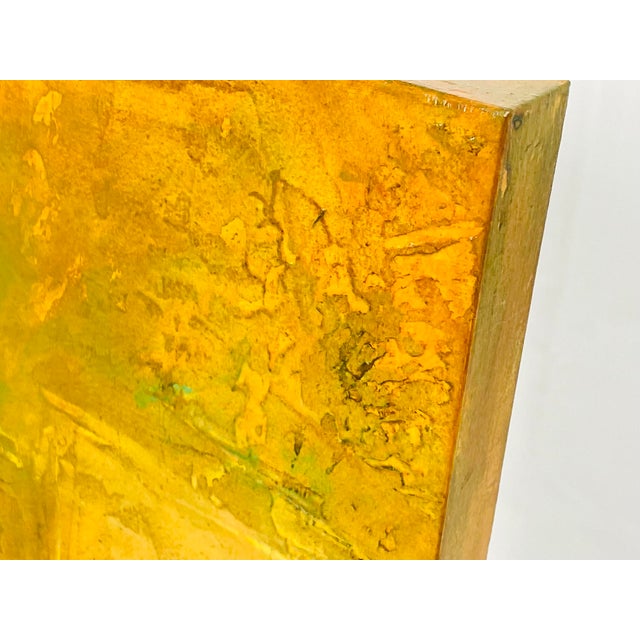 Yellow Sam Richardson “Amana Series” Abstract Painting on Board, American Contemporary For Sale - Image 8 of 18