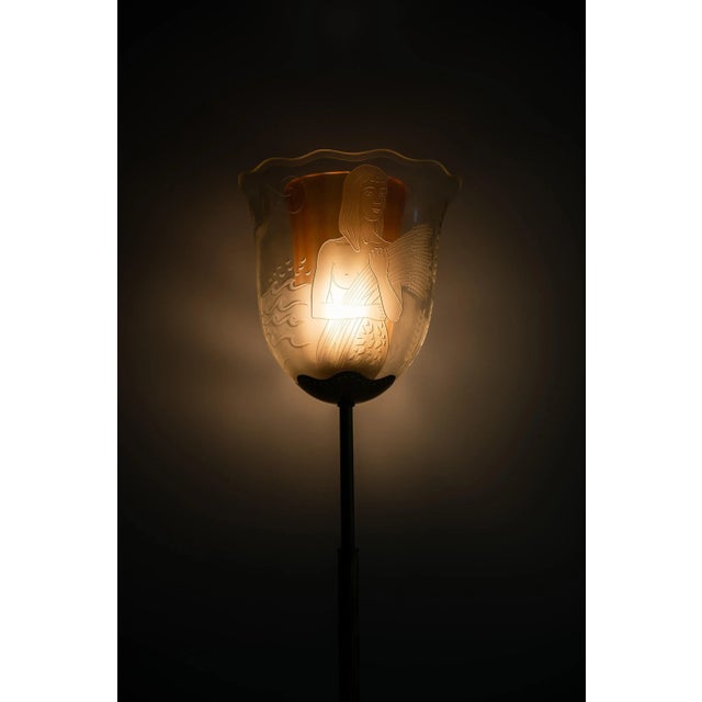 Swedish Model G4 Floor Lamp by Bo Notini for Glössner & Co., 1940s For Sale - Image 8 of 9