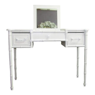 Henry Link Bali White Lacquered Vanity For Sale