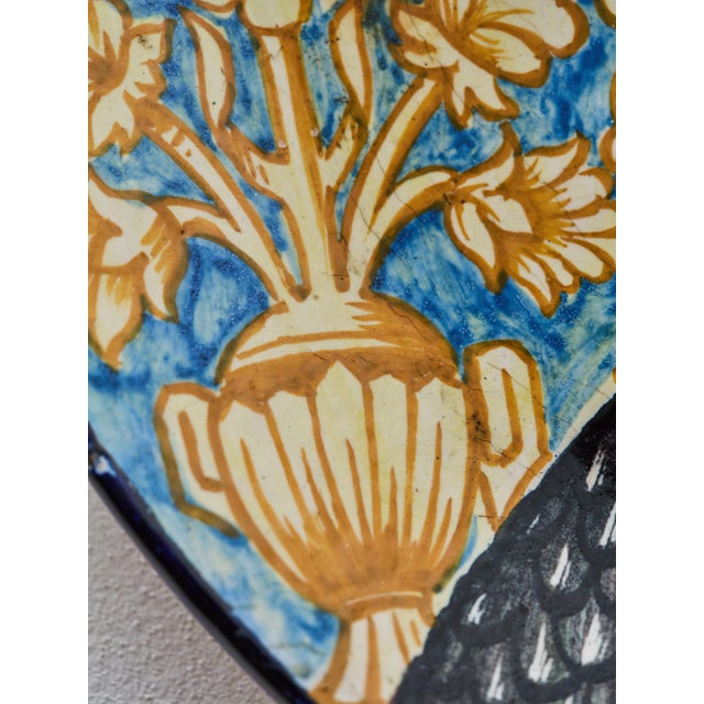 Large Italian Platter with Portrait After Botticelli For Sale - Image 4 of 11