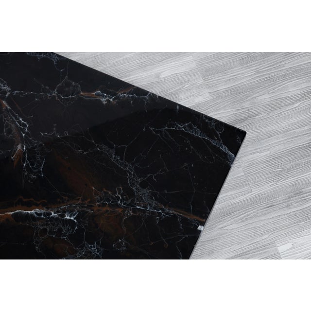 Italian Modernist Faux Marble Coffee Table by Willy Rizzo, 1970s For Sale - Image 11 of 12