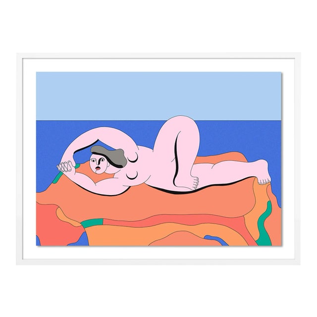 Cap Canaille by Cedric Pierre-Bez, Art Print in White Frame, Small For Sale