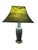 Mid 20th Century Art Nouveau Green Glass Table Lamp For Sale - Image 12 of 12