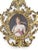 Queen Louise (1776-1810) of Prussia fine miniature painting in ornate gilt wood frame. German hand-painted oval porcelain...