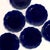 Rich Cobalt Porcelain Lotus Dessert or Side Plates Attributed to Lillian Venon Japan - Set of 6 For Sale - Image 4 of 7