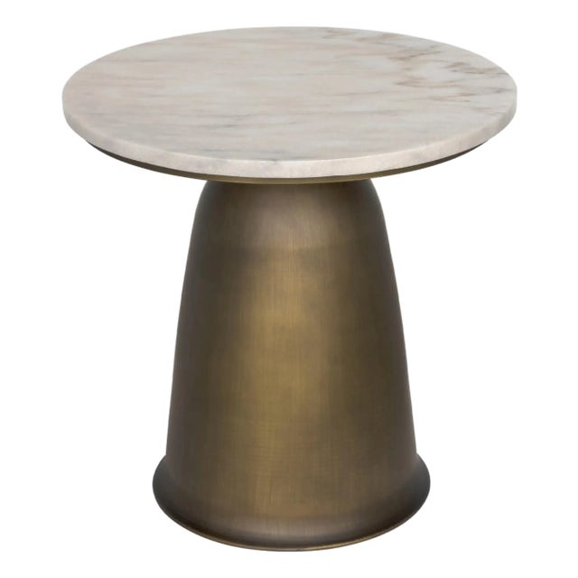NOIR Aiden Side Table, Aged Brass For Sale