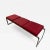 Red 1970s Design Institute America Modernist Chrome Bench For Sale - Image 8 of 8