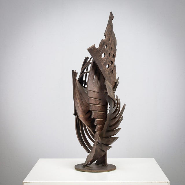 Dutch Artist, Brutalist Abstract Sculpture, 1960s, Iron For Sale - Image 4 of 11