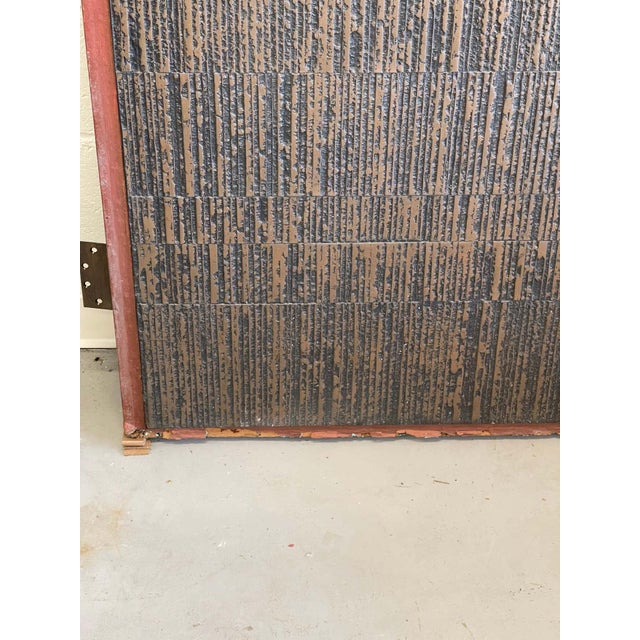 1970s Forms and Surfaces Custom Brutalist Bronze Doors Set of 2