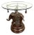 Vintage Pedestal Elephant Side Table For Sale