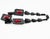 2000 - 2009 Angela Caputi Red and Black Resin Beaded Choker Necklace For Sale - Image 5 of 8