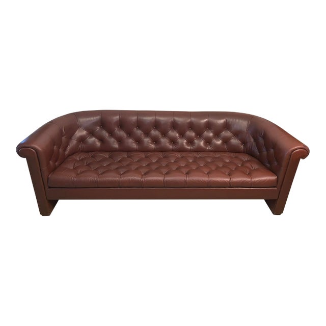 Leather Chesterfield Sofa Chair by Helikon Chairish