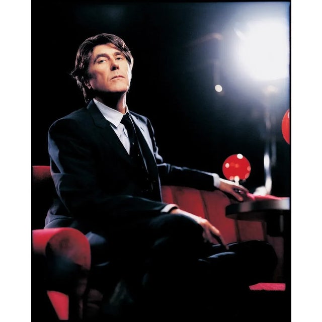 Bryan ferry - oversize signed limited edition print bryan ferry of roxy music poses at the raymond revue bar, a theatre...