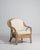 Mid 20th Century France Cream Bamboo Armchair For Sale - Image 10 of 11