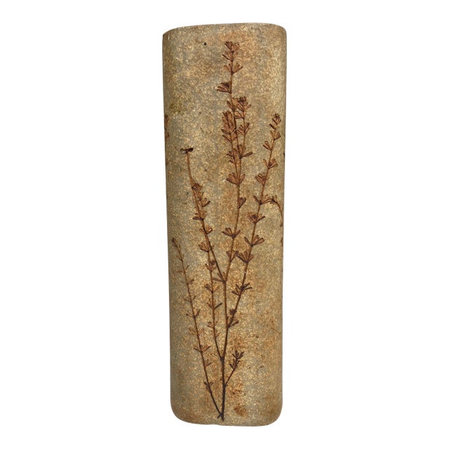 Mid-Century French Ceramic Vase Raymonde Leduc Vallauris For Sale