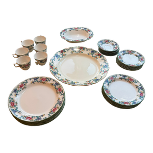 1990s Royal Doulton Flora Dora Green China - Set of 36