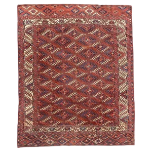 Antique Turkmen Yumut Rug