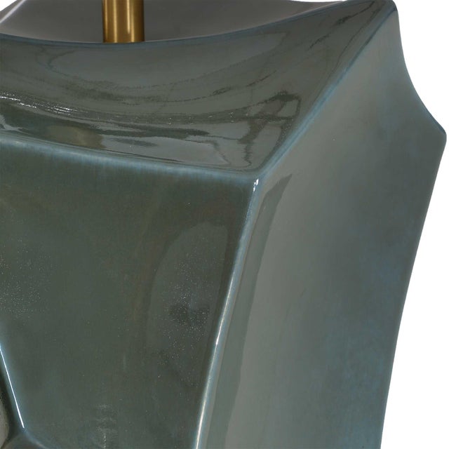 Blue Prisma Smoky Bronze Table Lamp For Sale - Image 8 of 8