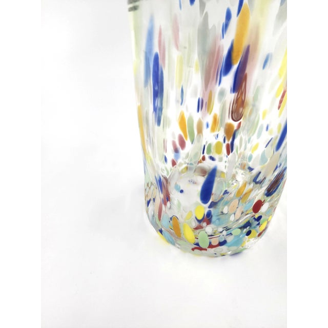Set of 6 Murano Confetti Glasses by Alessandro Coppola for Vetreria Arte Di Murano Italy For Sale - Image 9 of 9