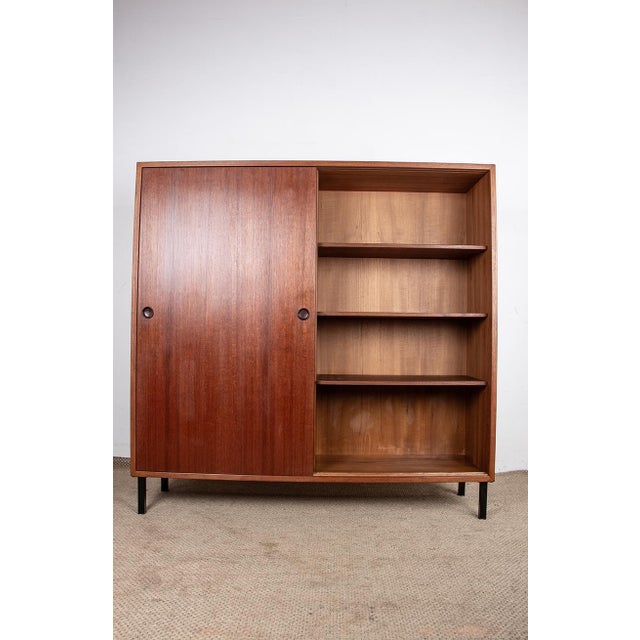 Brown Danish Teak Bookcase by Borge Mogensen for Karl Andersson & Söner, 1960s For Sale - Image 8 of 13