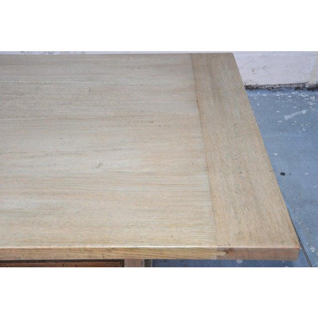 Petersen Antiques White Oak Farm Table For Sale - Image 9 of 13