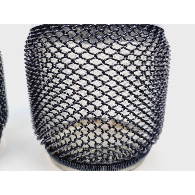 1970s Glass and Metal Ice Bucket, 1970s, Set of 2 For Sale - Image 5 of 12