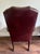 Queen Anne Late 20th Century St. Timothy Queen Anne Style Maroon Leather Library/Office Chairs - A Pair For Sale - Image 3 of 12
