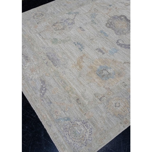 Turkish Oushak Rug 4'10" x 7'1" For Sale - Image 4 of 8