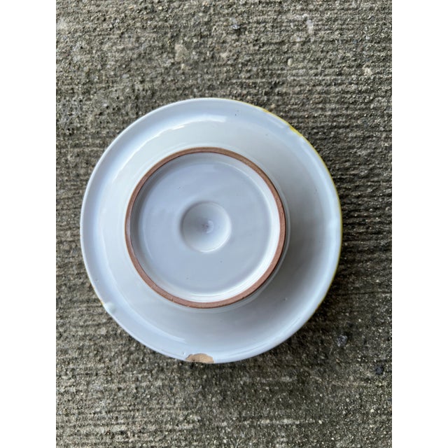 Vintage Italian DBR Hand-Painted Biscotti Jar With Fruit Motif For Sale - Image 6 of 6