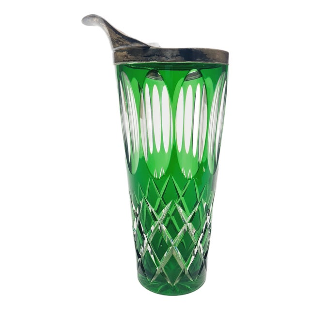 Art Deco Crystal Cocktail Shaker by Wolfgang Wolf, Germany, 1950s For Sale