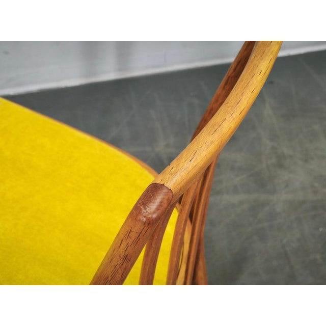 1970s Mid-Century Modern Beech Dining Chairs from TON, Czechoslovakia, 1970s, Set of 4 For Sale - Image 5 of 16