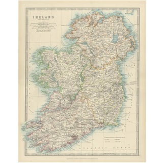 Antique Map of Ireland, 1903 For Sale