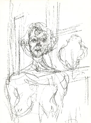Original 1964 Lithograph "Annette" by Alberto Giacometti