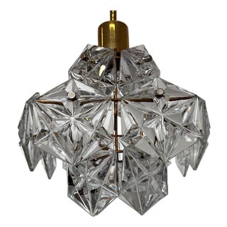 Small Mid-Century Glass Pendant from Kinkeldey, Germany, 1970s For Sale