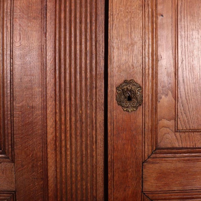 19th Century 19th Century Danish Oak Wardrobe For Sale - Image 5 of 16