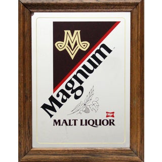 Magnum Malt Liquour Print on Mirror For Sale